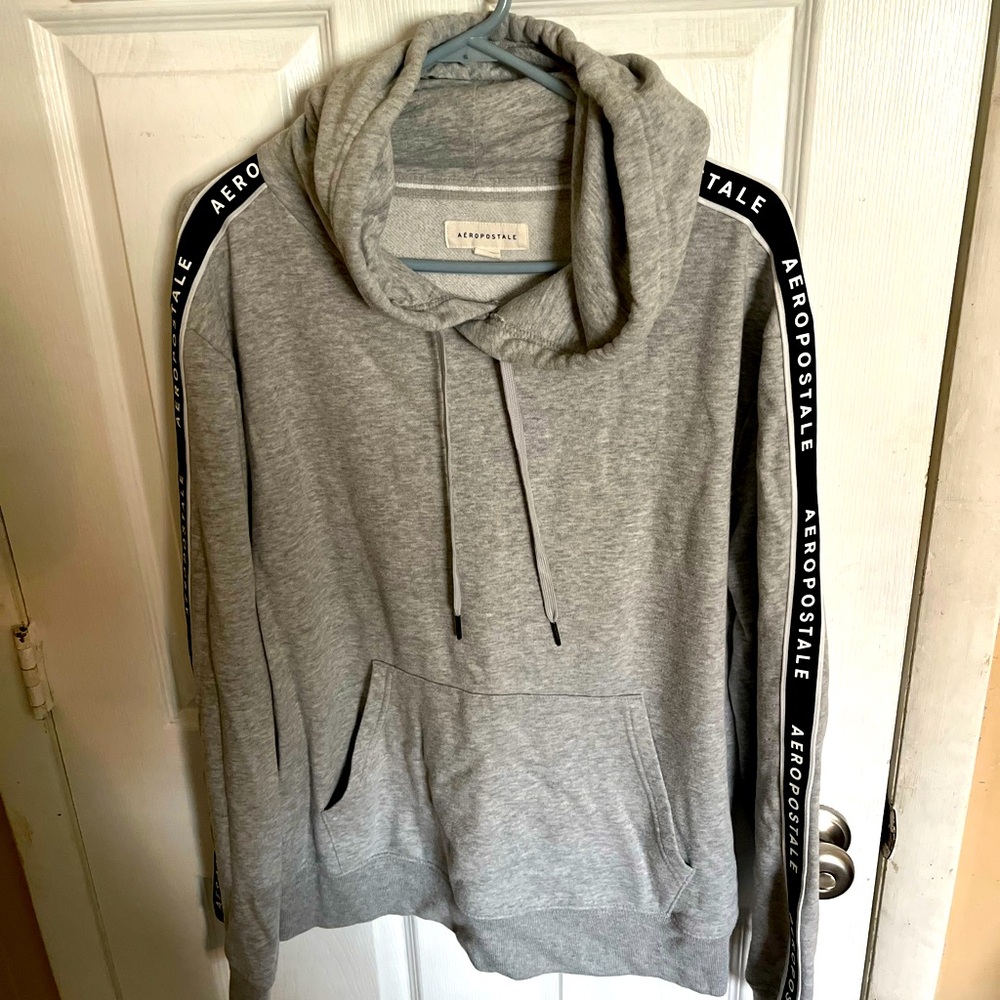 mens silver aeropostale hoodie